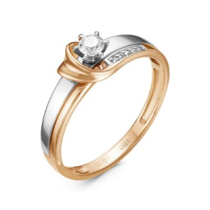 Кольцо из золота с бриллиантами