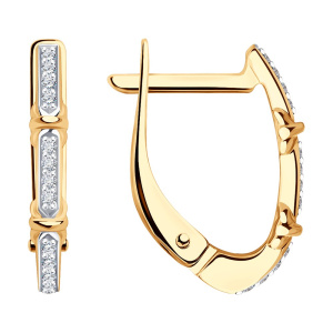 Серьги из золота с бриллиантами