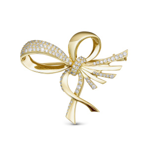 Брошь из золота с бриллиантами