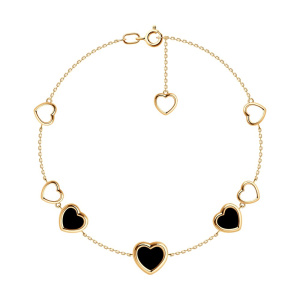 Браслет из золота с полудрагоценными вставками