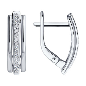 Серьги из золота с бриллиантами