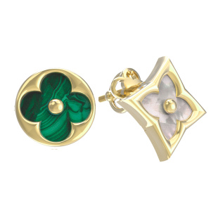 Серьги из золота Premium