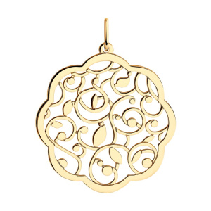 Подвеска из золочённого серебра