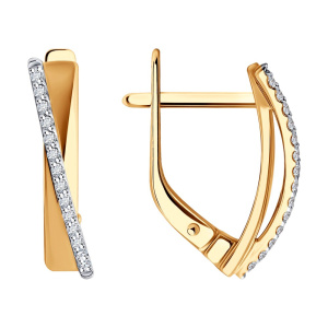 Серьги из золота с бриллиантами