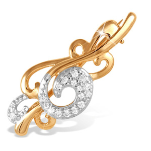 Брошь из золота