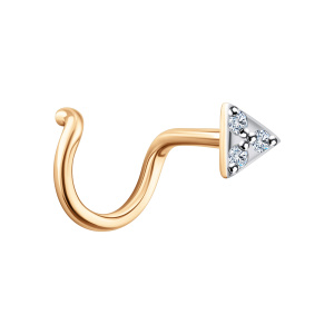 Пирсинг из золота с бриллиантами