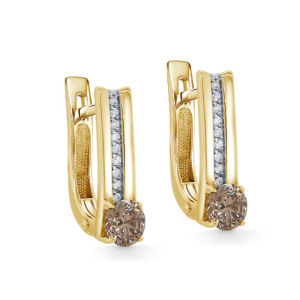 Серьги из золота с бриллиантами