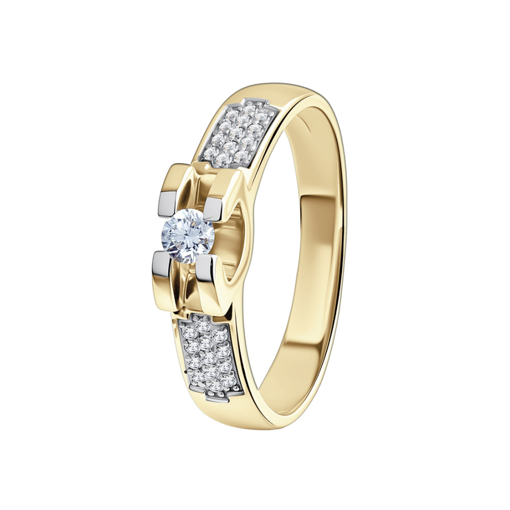 Кольцо из золота с бриллиантами