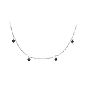 Колье из золота с цветными драгоценными вставками