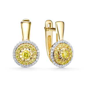 Серьги из золота Premium