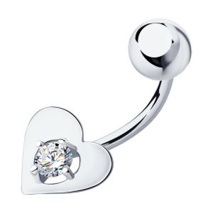 Пирсинг из белого золота