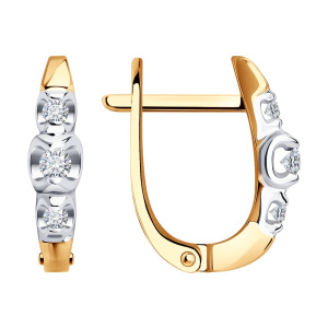 Серьги из золота с бриллиантами