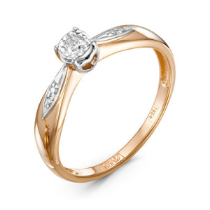 Кольцо из золота с бриллиантами