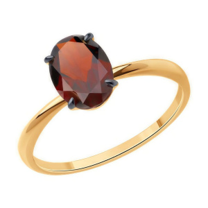 Кольцо из золота с полудрагоценными вставками