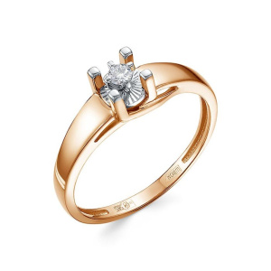 Кольцо из золота с бриллиантами