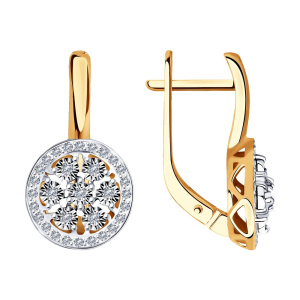 Серьги из золота с бриллиантами