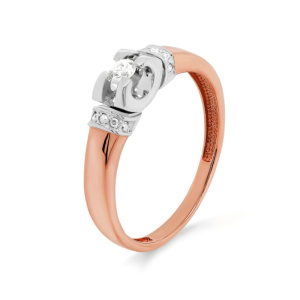 Кольцо из золота с бриллиантами