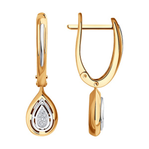 Серьги из золота с бриллиантами