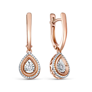 Серьги из золота с бриллиантами