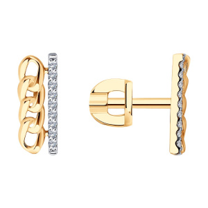 Серьги из золота с бриллиантами