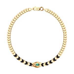 Браслет из золота с полудрагоценными вставками