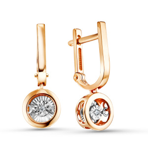 Серьги из золота с бриллиантами