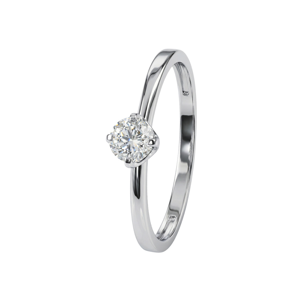 Кольцо из золота с бриллиантами выращенными