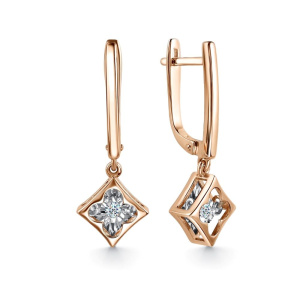 Серьги из золота с бриллиантами