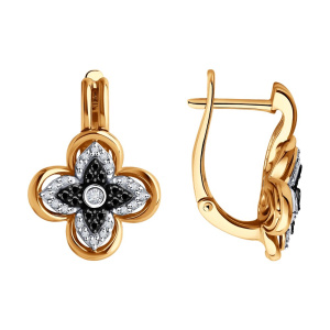 Серьги из золота с бриллиантами