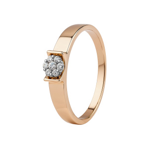 Кольцо из золота с бриллиантами