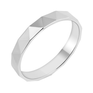 Обручальное кольцо из серебра