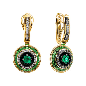 Серьги из золота Premium