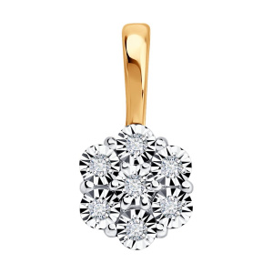 Подвеска из золота с бриллиантами