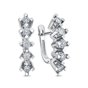 Серьги из золота с бриллиантами