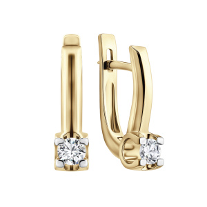 Серьги из золота с бриллиантами