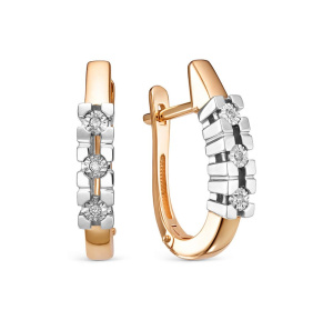 Серьги из золота с бриллиантами