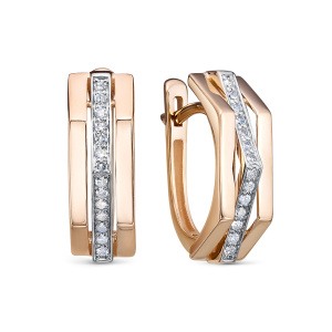 Серьги из золота с бриллиантами