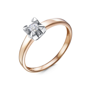 Кольцо из золота с бриллиантами