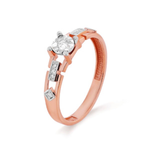 Кольцо из золота с бриллиантами