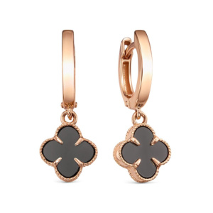 Серьги из золота с полудрагоценными вставками