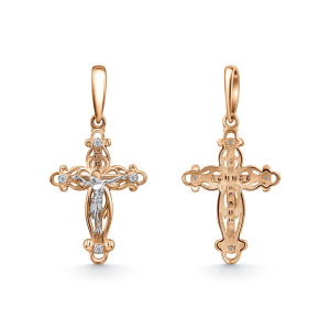 Крест из золота с бриллиантами