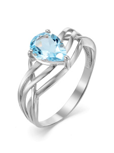 Кольцо из серебра с полудрагоценными вставками