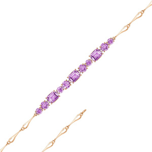 Браслет из золота с полудрагоценными вставками