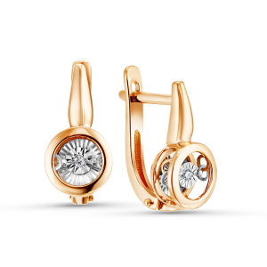 Серьги из золота с бриллиантами