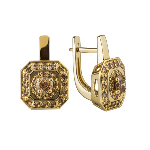 Серьги из золота с бриллиантами