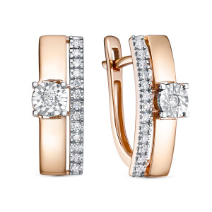 Серьги из золота с бриллиантами