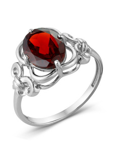 Кольцо из серебра с полудрагоценными вставками