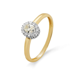 Кольцо из золота с бриллиантами