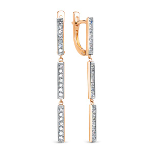 Серьги из золота с бриллиантами