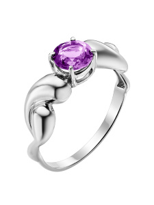 Кольцо из серебра с полудрагоценными вставками